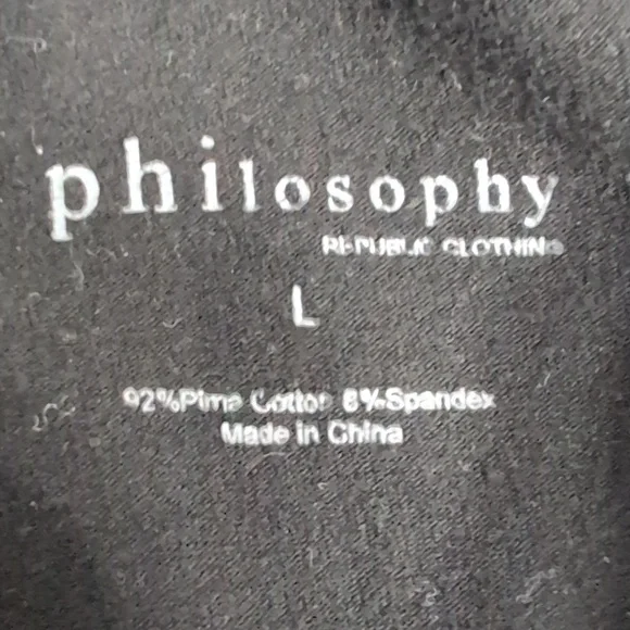 Philosophy Pima Cotton Leggings | Philosophy Black Legging Pants - Picture 4 of 8